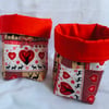 Christmas Fabric Boxes, Set of Fabric Boxes, Boxes for Treats, Gift Ideas.