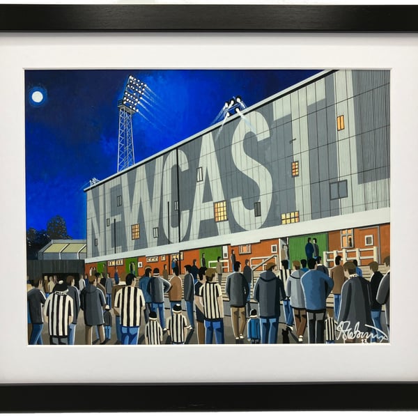 Newcastle. Framed & Unframed Fine Art Print Utd United Football FC, Stadium Gift