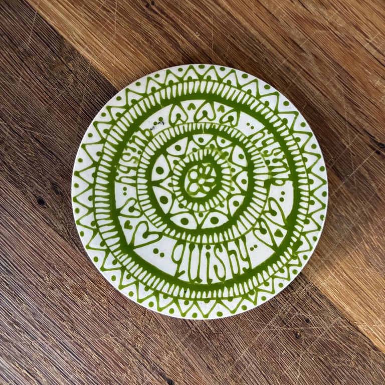 Hand Painted Olde English Insults Coaster