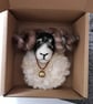 Needle Felted Sheep Brooch Swaledale  - Image 5