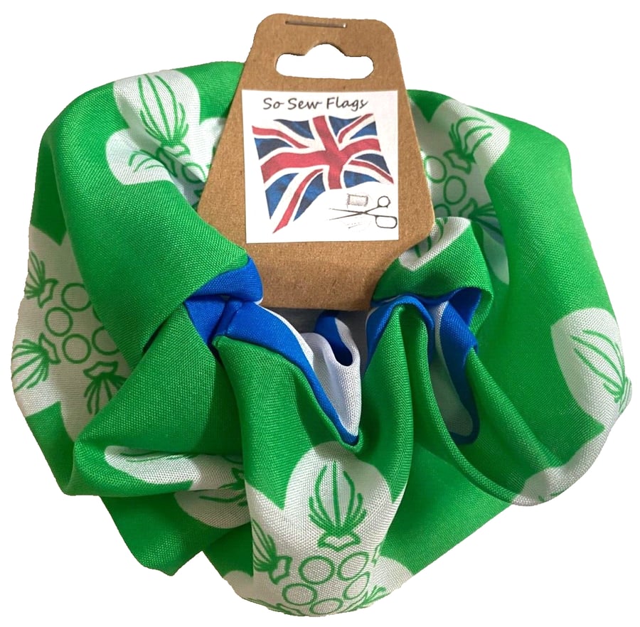 Cumberland County Flag Hair Scrunchie Scrunchies Accessory Band Elastic