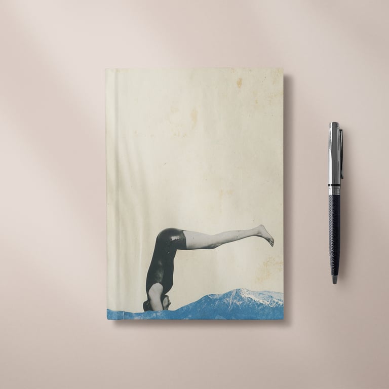 Diving Notebook, Blank Hardback Journal - Plunge