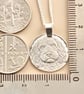 Spaniel Engraved Sterling Silver Coin Necklace - Image 4
