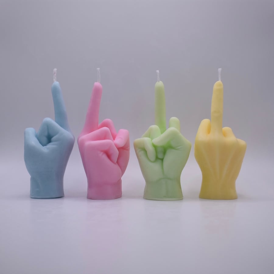 Mini Middle Finger Candle, Mini, Finger Candle, Swear, Funny Candle