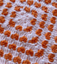 Crocheted Hearts Squared Baby Blanket - Lap Blanket - Image 4
