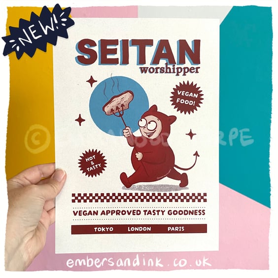 Seitan Worshipper A4 Poster