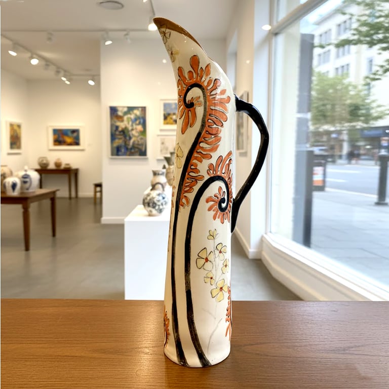 'Summer of Love' Jug - handmade ceramic
