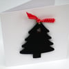 Christmas Card with Chalkboard Christmas Tree Decoration