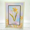 Daffodil Card - Easter, birthday, blank, springtime 