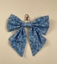 Blue Flowers Accessory Bow 