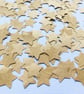500 Brown Kraft Paper Confetti Stars Wedding Rustic Table Decor               
