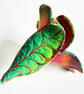 Rainbow Textile Art Flower - Image 3