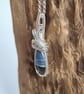 Natural Owyhee Blue Opal & 925 Silver Necklace Pendant Gift Crystal Jewellery  - Image 7