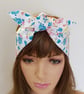 Women hair scarf self tie cotton head scarf dolly bow headband bandanna - Image 1