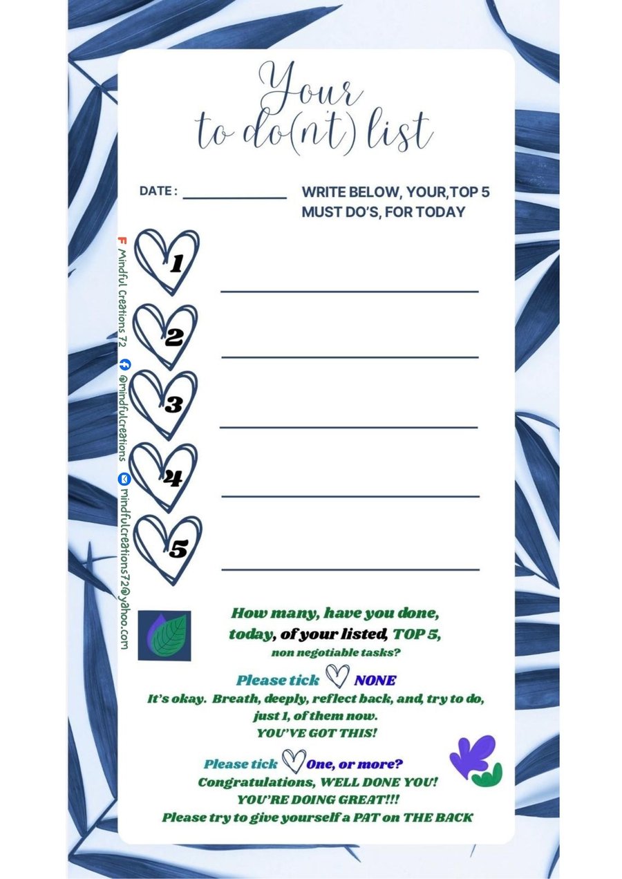 Guided To Do(n't) List - Laminated 