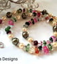 Multicoloured  Pebble Quartz & Shell Pearl Necklace  - Image 4