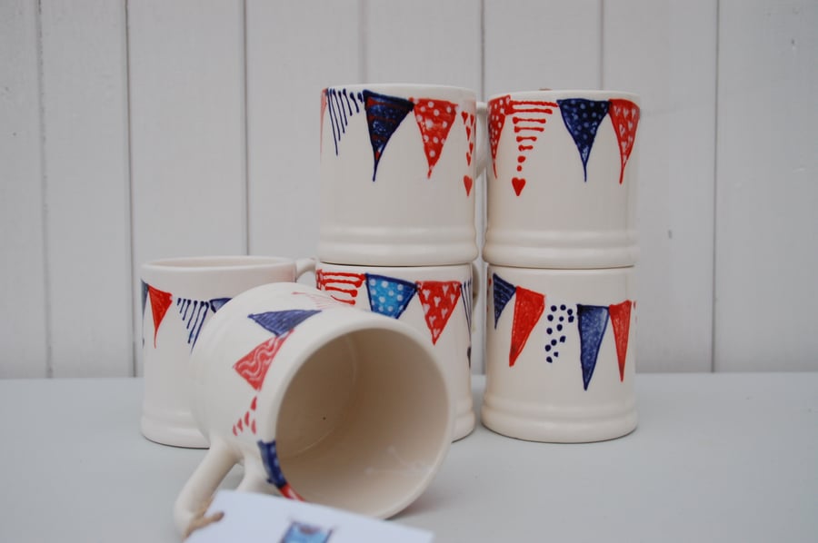 Patriotic bunting mug, Daddy mug