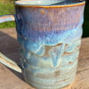 Wheel Thrown Stoneware Swirly MadeWithMud Mug