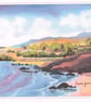 Langland Bay, Gower, Greeting Card, Blank inside, Size A5 - Image 2