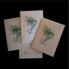 A6 blank greeting cards with original sketch images