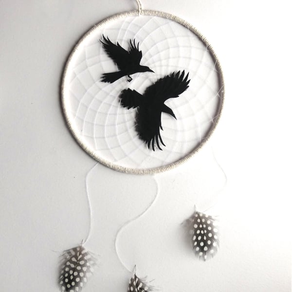 Raven Spirit Dreamcatcher - MADE TO ORDER