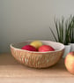 Handmade ceramic carved bowl - Image 10