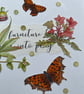 Unique Collage of a Small Copper Butterfly and a Comma Butterfly - Image 2