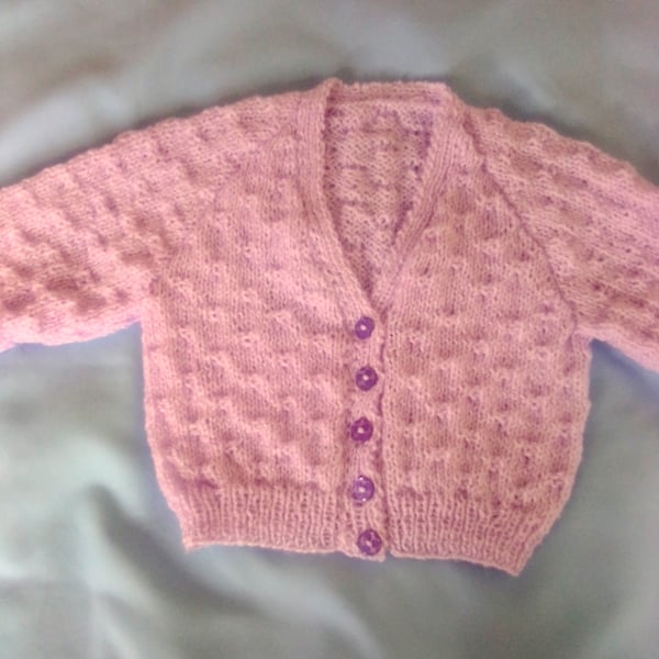 V Neck Basketweave Cardigan for a Baby, Baby Shower Gift, Custom Make