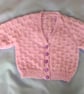 V Neck Basketweave Cardigan for a Baby, Baby Shower Gift, Custom Make - Image 1