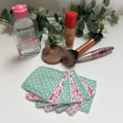 Reusable Bamboo Towelling Face Pads Pack of 7 - Polka Dots & Florals