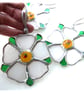 Yorkshire Rose Muni Suncatcher Decoration Stained Glass Handmade - Image 2
