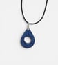 Blue and Turquoise Marbled Glasses Holder Necklace - Image 5