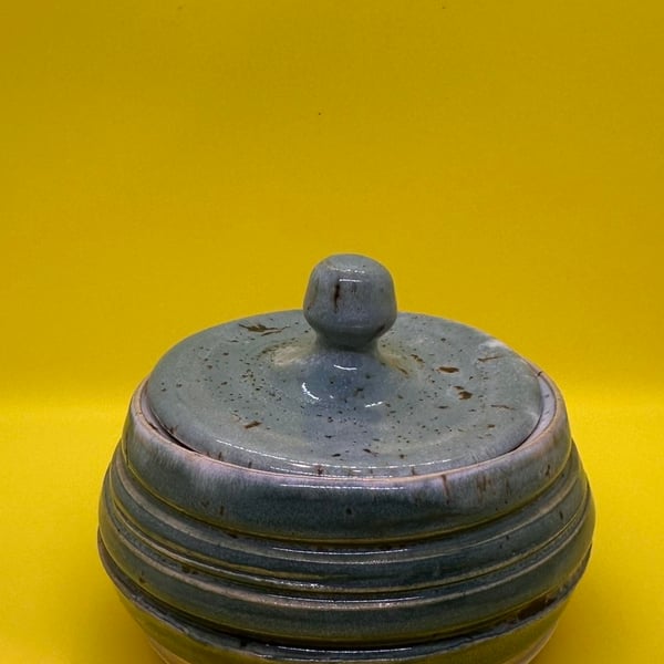 Small lidded decorative pot 