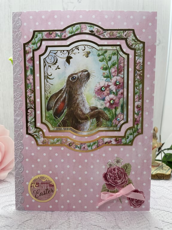 Holidays Hare Easter Card by Carolee Crafts PB6 - 0026