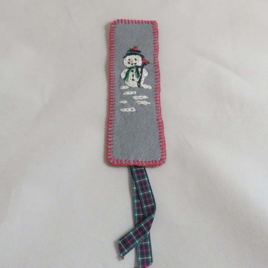 Snowman bookmark