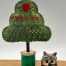 A little love tree with French embroidery detail 