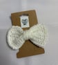 White Sparkle Hair Bow  - Image 2