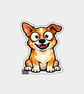 Funny Snarky Vinyl Sticker For Adults - Unhinged Dog