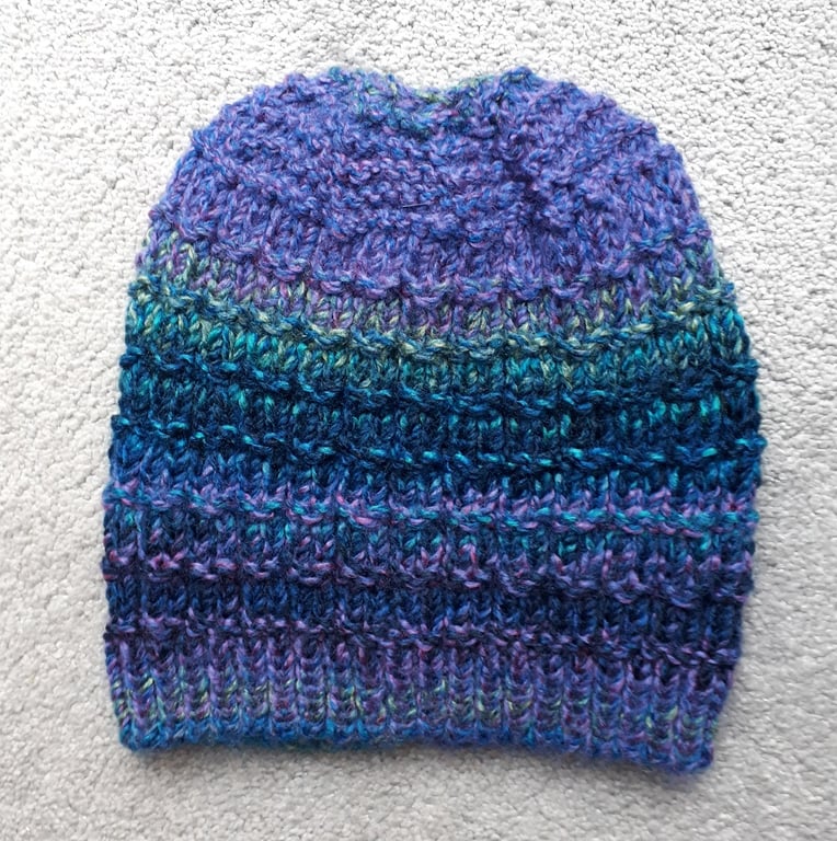 KNITTING PATTERN PDF Jeweltone Hat