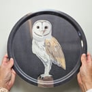 Barn Owl melamine tray, Country House Style, Luxury Wildlife Gift