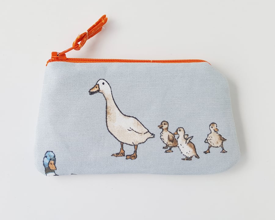 Goose Purse, Triplet Goslings Ducklings, Cute Purse, Small pocket purse Free P&P