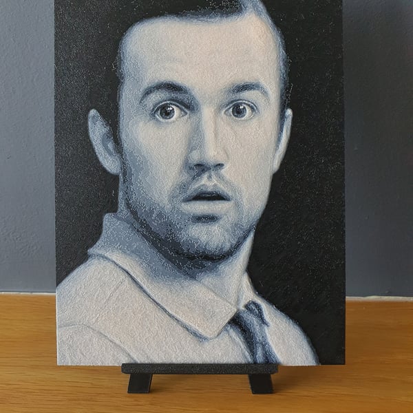 Mac Its Always Sunny Hueforge Portrait 3D Printed Artwork Print