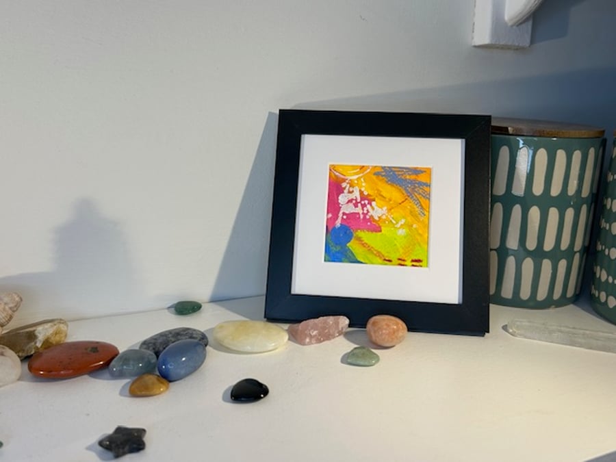 Mini Original Abstract Art Gift Box – Letterbox Friendly Art Gift