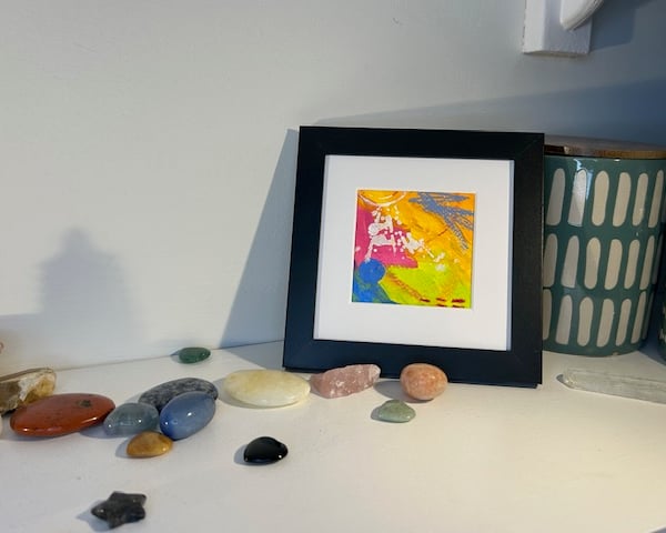 Mini Original Abstract Art Gift Box – Letterbox Friendly Art Gift