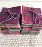 12 Dyed Vintage Wool Felt Pieces 4 Inch Squares - Image 3