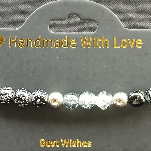 Handmade lava bead bracelet 
