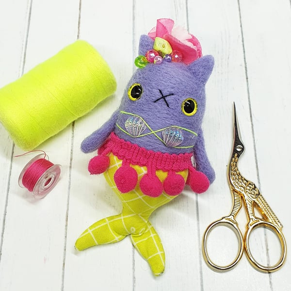 Purrmaid Kitty Purple