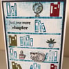Just One More Chapter - Book Birthday Card for Reader or Library Lover