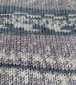 Hand Knitted Baby Blanket – Neutral Greys & Cream, Fair Isle Style  - Image 9