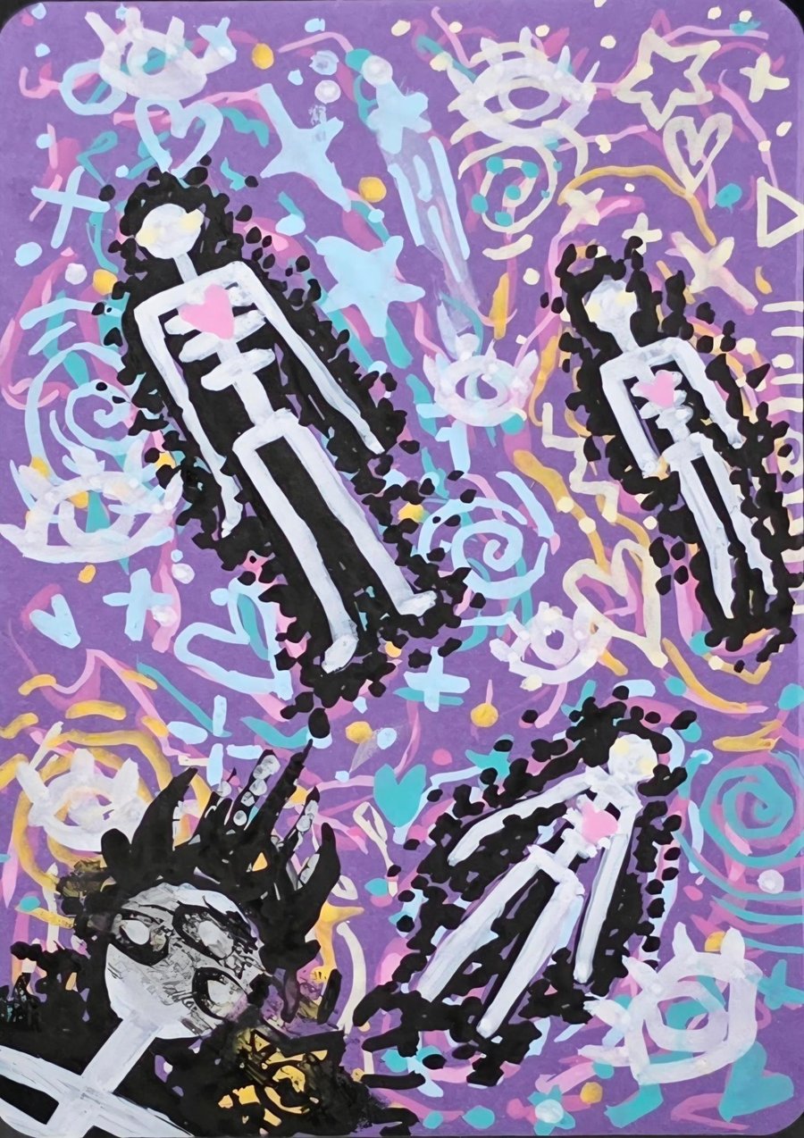 Floating through the aether - Surreal Series 1 - ACEO